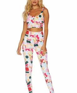 Piper Legging Rainbow Palm Madness