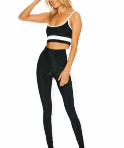 Colorblock Legging Black Tan -bechriot Online Shop BR02725S1 BW FRONT 1 scaled