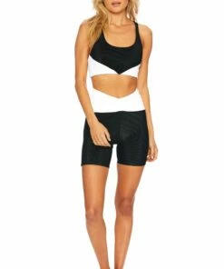 Cora Bike Short BLACK WHITE 8 Cora Bike Short BLACK WHITE -bechriot Online Shop BR02728S1 BW ALT 1 scaled