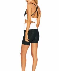 Cora Bike Short BLACK WHITE 7 Cora Bike Short BLACK WHITE -bechriot Online Shop BR02728S1 BW BACK 1 scaled