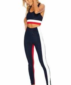 Colorblock Legging Black Tan -bechriot Online Shop BR04625S1 RWB FRONT 1 scaled