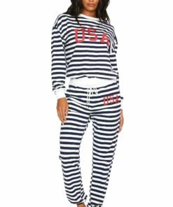 USA Sweatpant  Nautical Stripe