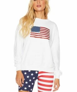 Flag Sweatshirt  White