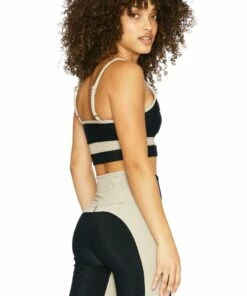 Eva Top Colorblock Houndstooth -bechriot Online Shop BR05804F1 BLTA BACK 1 scaled