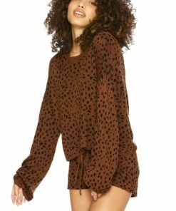 Ava Sweater Brown Spot