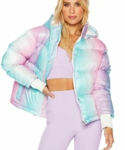 Puffer Coat  Pastel Ombre