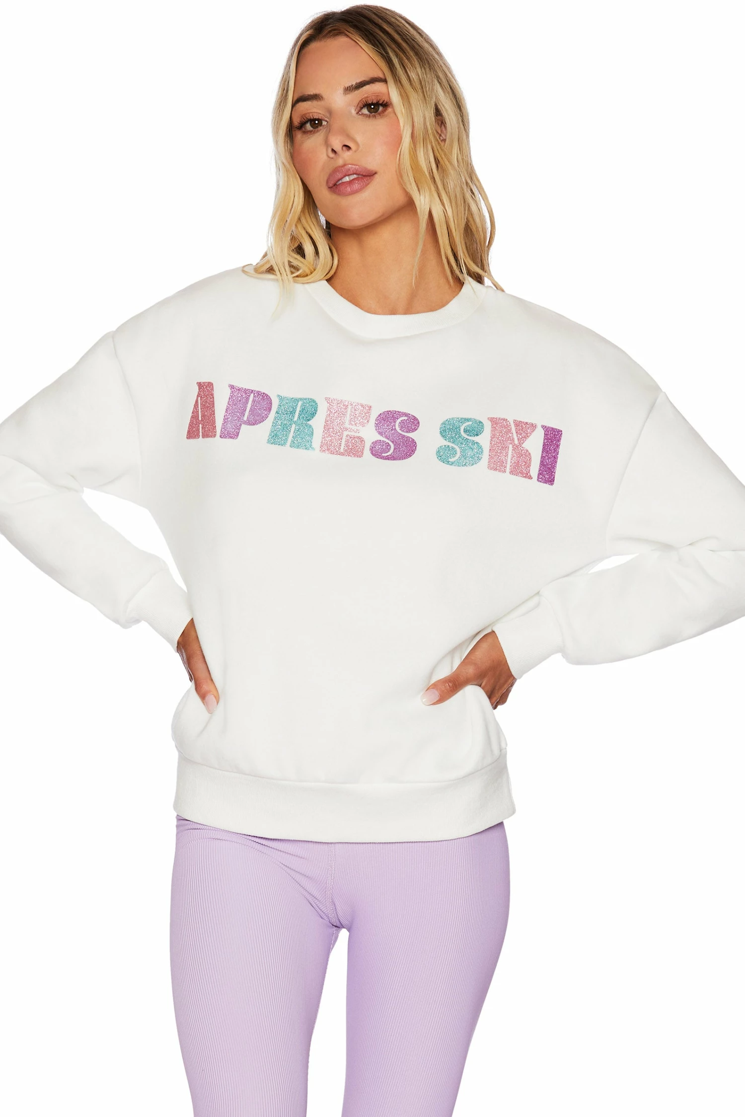 Apres Ski Sweatshirt White 4 Apres Ski Sweatshirt White - Image 4