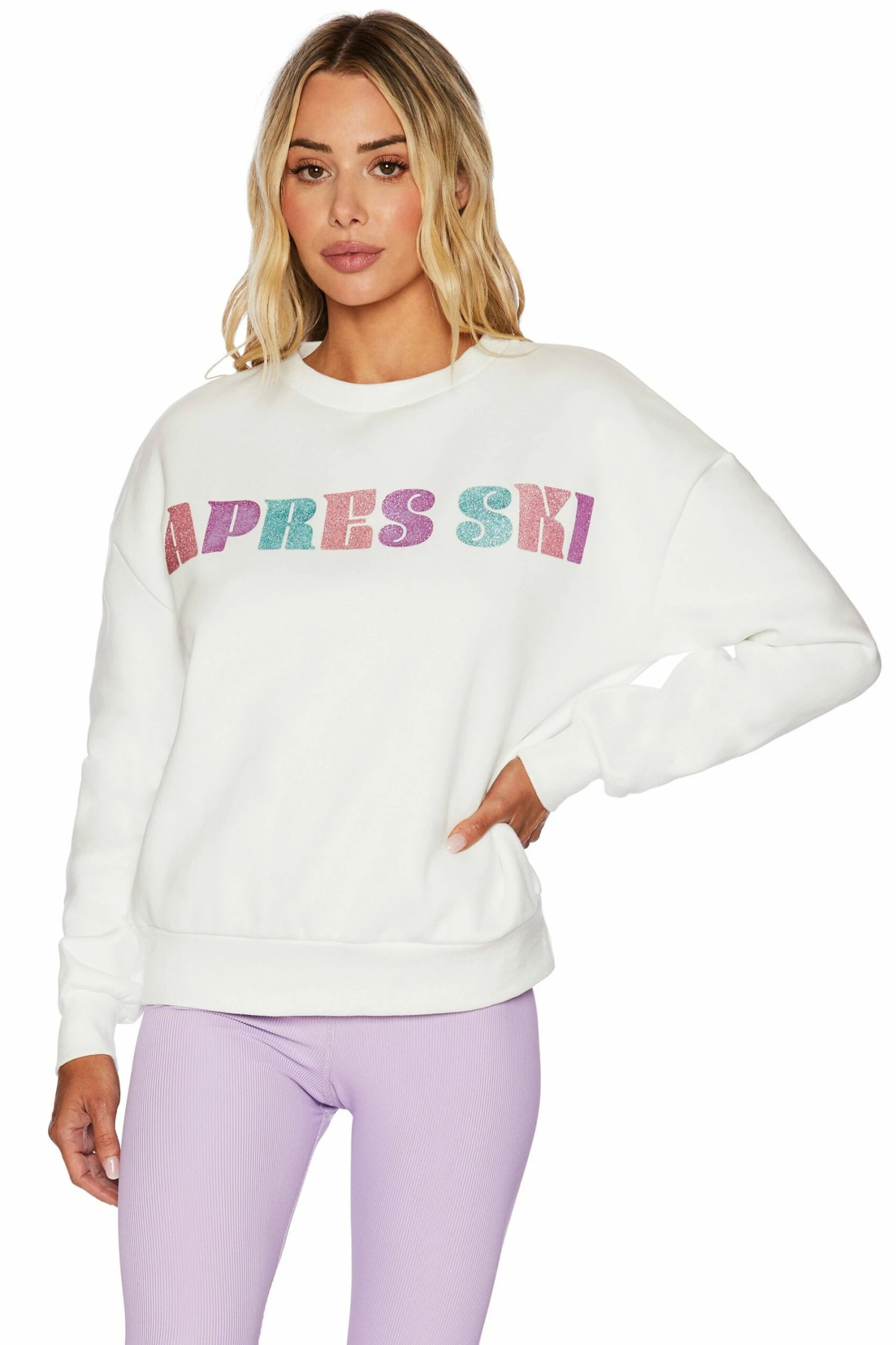 Apres Ski Sweatshirt White 2 Apres Ski Sweatshirt White - Image 2