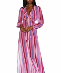 Shiloh Dress Valentines Stripe Shine -bechriot Online Shop BR10463S2 VALS ALT 1 scaled