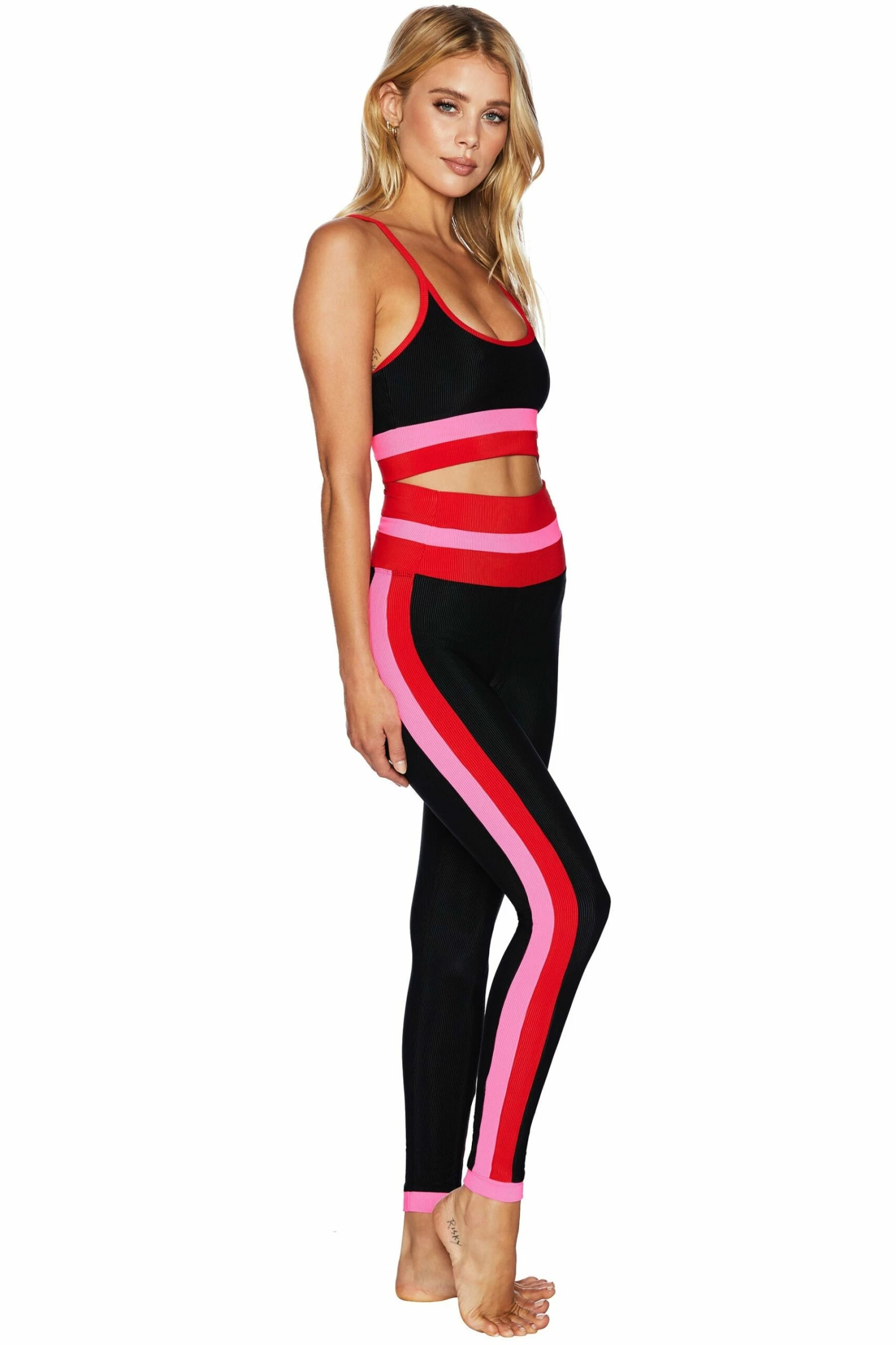 Melinda Legging Lipstick Colorblock 2 Melinda Legging Lipstick Colorblock - Image 2