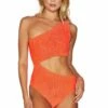 Glitter Celine One Piece  Oriole Orange