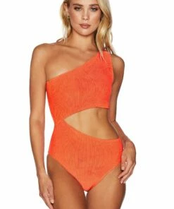 Glitter Celine One Piece  Oriole Orange