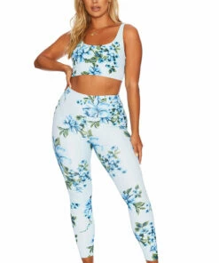 Piper Legging Rainbow Palm Madness -bechriot Online Shop BRB0125S1 blu front 2 2