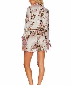 Aurora Short Blue Floral -bechriot Online Shop BRB0166S1 pnk back 1