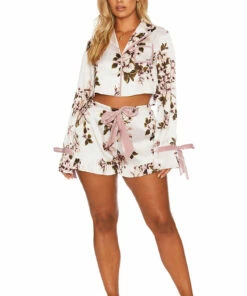 Aurora Short Blue Floral -bechriot Online Shop BRB0166S1 pnk front 2 3