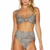 Cella Jane X Beach Riot Sophia Top  Taupe Cheetah