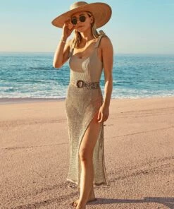 Cella Jane X Beach Riot Deborah Skirt Taupe -bechriot Online Shop skirt 1 scaled